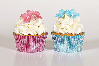 LIGHT PINK FOIL Cupcake Liners 